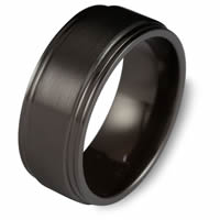 Item # C7693C - Black Cobalt Chrome Classic Wedding Ring
