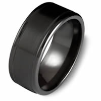 Item # C7699C - Black Cobalt Chrome Classic Wedding Ring