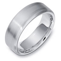 Item # E133301WE - 18K White Gold Wedding Ring