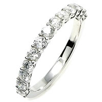 Item # E245068WE - 18K Gold Diamond Anniversary Band