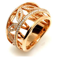 Item # E245069E - 18K Rose Gold Diamond Anniversary Band