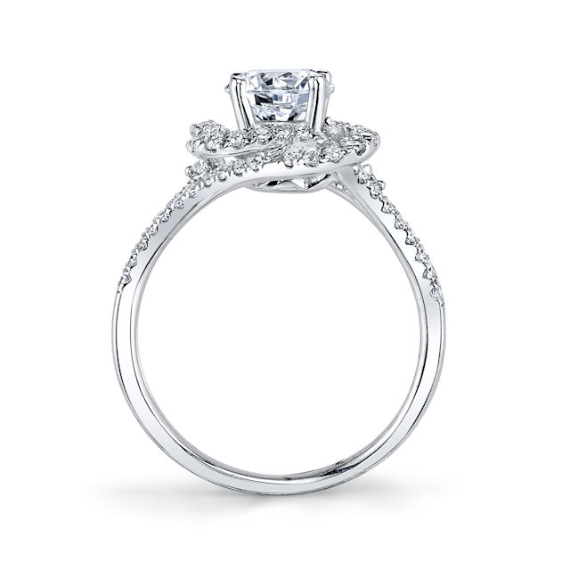Item # E32457PP View 2 - Modern Diamond Engagement Ring
