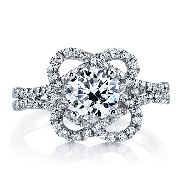 Item # E32457WE View 3 - Modern Diamond Engagement Ring