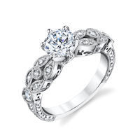Item # E32568PP - Vintage Diamond Engagement Ring