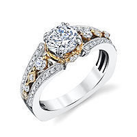 Item # E32837E - Two-Tone Engagement Ring