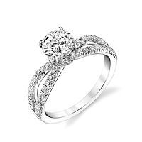 Item # E32886WE - White Gold Diamond Engagement Ring