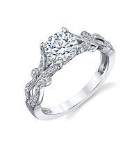Item # E33036PP - Vintage Diamond Engagement Ring