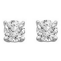 Item # E70401PP - Platinum Diamond Earrings.