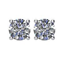 Item # E70751W - Diamond Stud Earrings