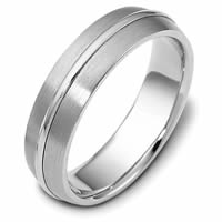 Item # F116171WE - 18K White Gold Wedding Band.