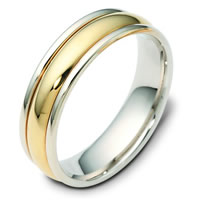 Item # F119591E - 18K Two Tone Gold Wedding Band