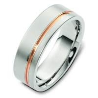 Item # F125751E - 18K Two-Tone Gold Wedding Band