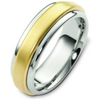 Item # F125791E - 18K Two-Tone Weddingband.