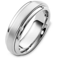 Item # F125791WE - 18K White Gold Wedding Band.