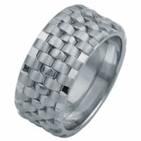 Item # F3056012WE - 18K Wedding Band, Tied Together Forever