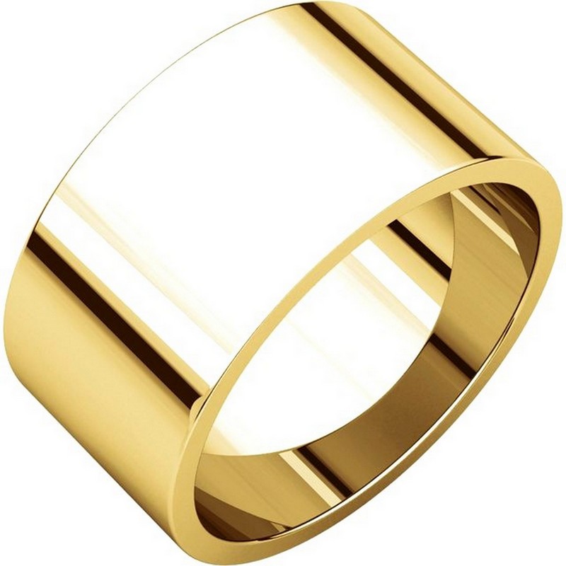 F33661 14K Yellow Gold 10mm Wide Wedding Band