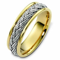 Item # G125201NPE - Platinum & 18kt Handcrafted Wedding Band