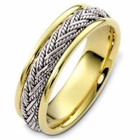 Item # G125201PE - Platinum & 18kt Handcrafted Wedding Band