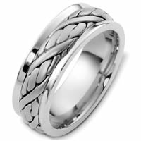 Item # G125891PD - Palladium Hand Crafted Wedding Band