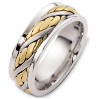 Item # G125891PE - Platinum & 18kt Handcrafted Wedding Band