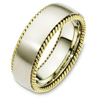 Item # G126291PE - Platinum and 18 Kt Yellow Gold Wedding Band