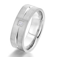 Item # G5751W - White Gold Diamond Square Men