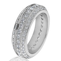 Item # G5809WE - 18Kt White Gold Diamond Etnerity Ring