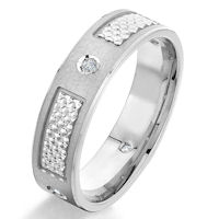 Item # G66969WE - 18K White Gold Contemporary Diamond Wedding Ring