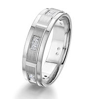 Item # G67202W - 14K White Gold 0.12 Ct Tw Diamond Wedding Ring