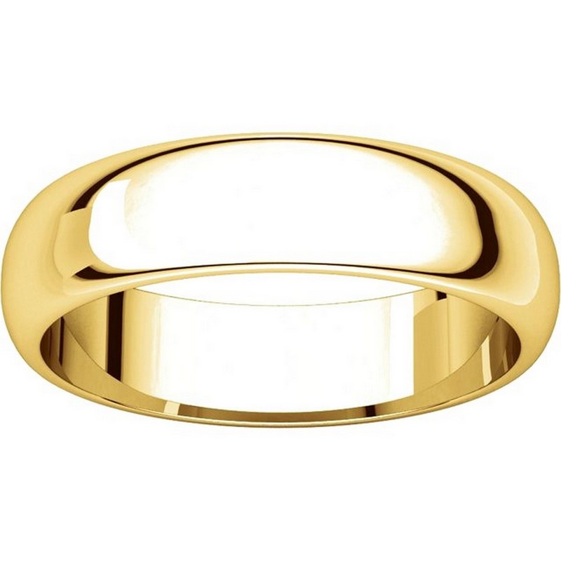 Item # H112945E View 3 - 18K Yellow Gold 5mm Wedding Band