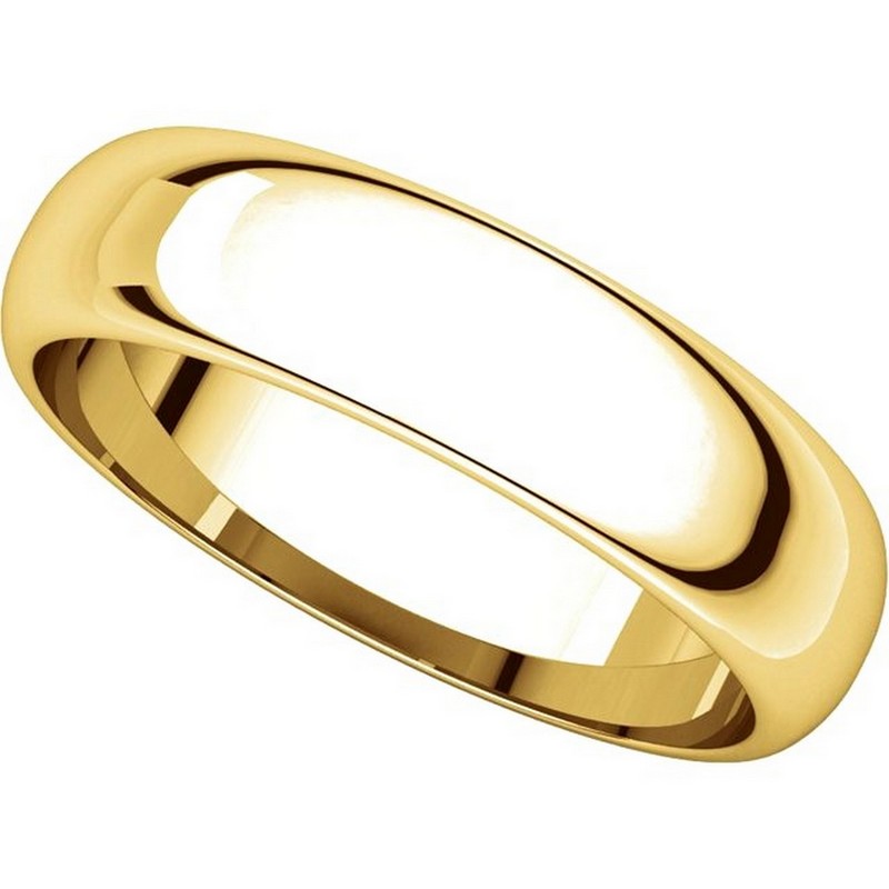 Item # H112945E View 4 - 18K Yellow Gold 5mm Wedding Band