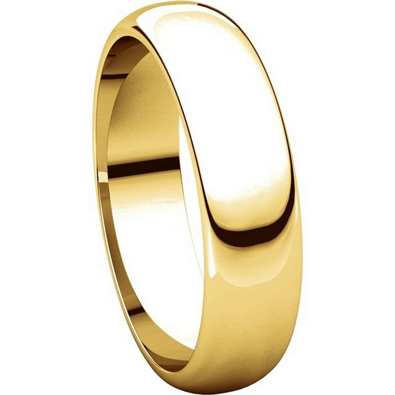 Item # H112945E View 5 - 18K Yellow Gold 5mm Wedding Band