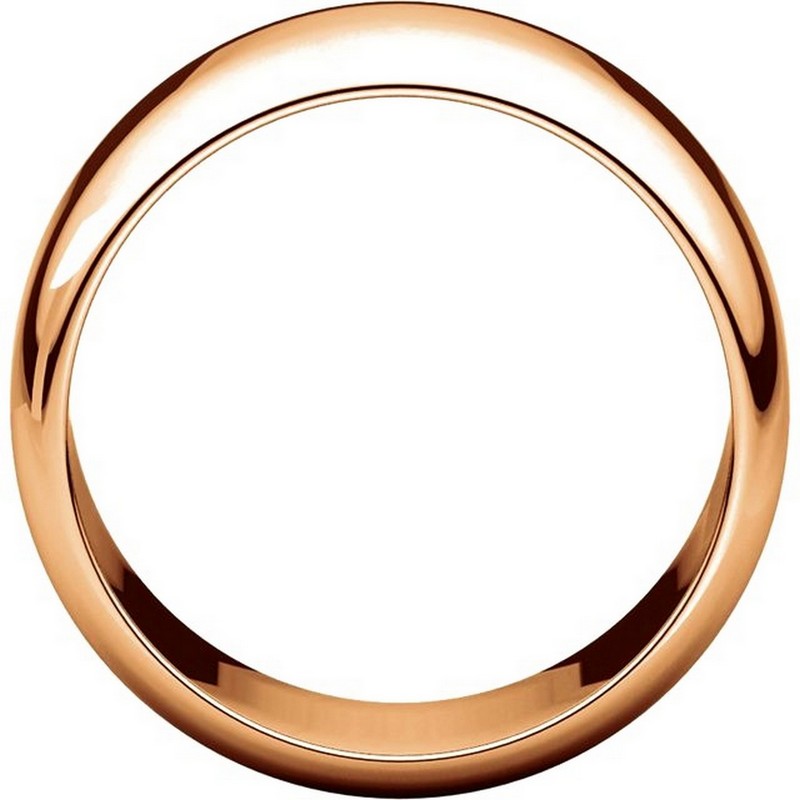 Item # H1168310RE View 2 - 18K Rose Gold 10 mm High Dome Plain Band