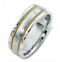 Item # H125731E - 18K Two-Tone Wedding Band.