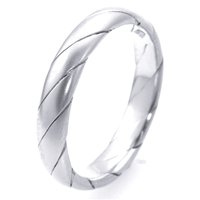 Item # M30036W - 14K White Gold Twisted Wire Wedding Band