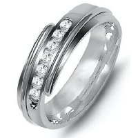 Item # M316327W - 14K Diamond Wedding Band