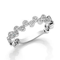 Item # M31880W - 14K White Gold 0.50 Ct Tw Diamond Stackable Ring 