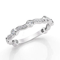 Item # M31903PP - Platinum 0.40 Diamond Stackable Ring