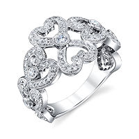 Item # M31964WE - 18Kt White Gold 0.62 Ct Tw Diamond Ring