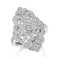 Item # M32101WE - 18K White Gold 0.50 Ct Tw Diamond Fashion Ring