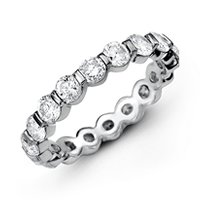 Item # MS20037WE - 18K Diamond Eternity Band