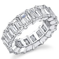 Item # MS20187PP - Diamond Eternity Band 7.0ct Diamonds Platinum