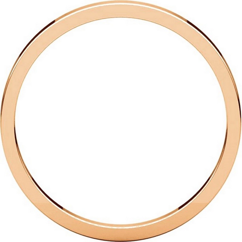 Item # N012502R View 2 - 14K Rose Gold 2mm  Flat Wedding Ring