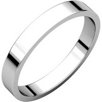 Item # N012503PD - Palladium Wide Flat Wedding Band