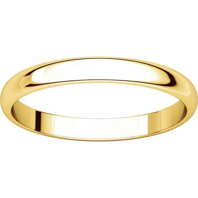 Item # P403825E View 3 - 18K Yellow Gold 2.5mm Wide Plain Wedding Ring