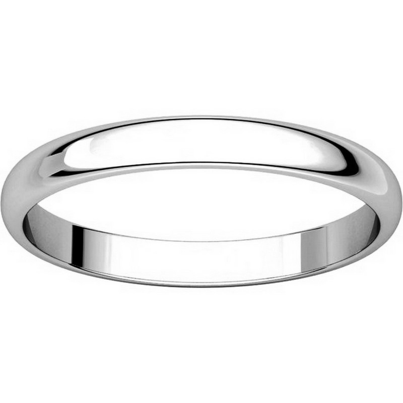 Item # P403825PD View 3 - Palladium 2.5mm Wide Plain Wedding Ring