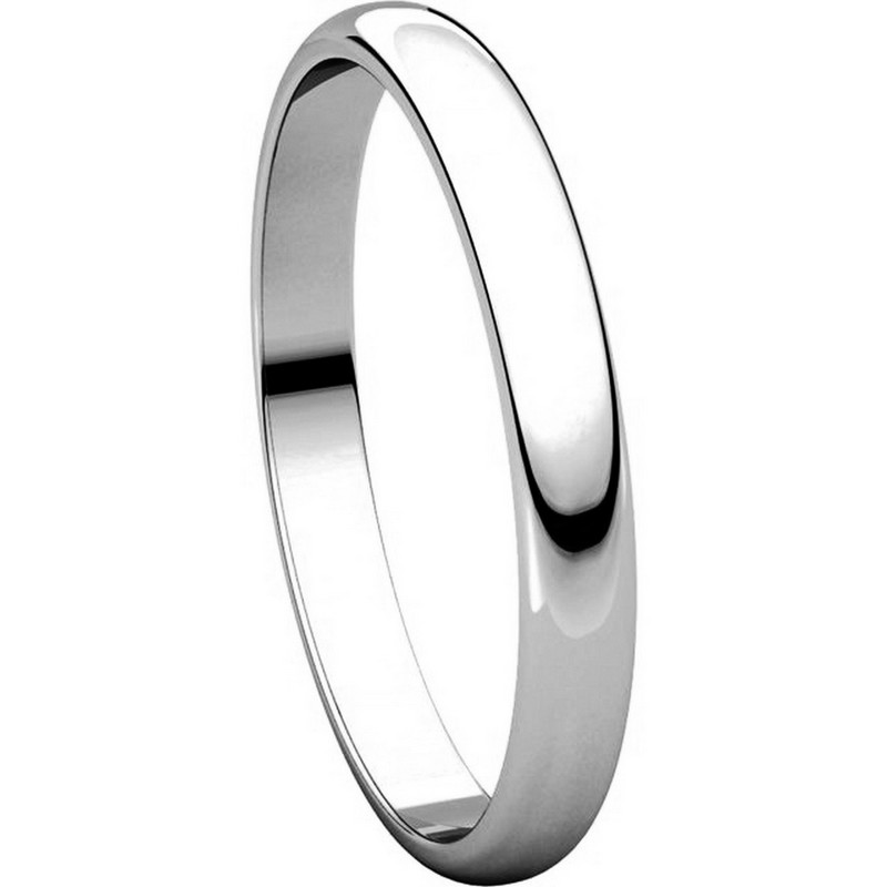 Item # P403825PD View 5 - Palladium 2.5mm Wide Plain Wedding Ring