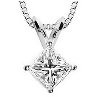 Item # P70502W - 1/2 ct  Diamond 14K Pendant.