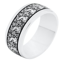 Item # R11011WE - 18K Verona Lace Wedding Band. Romeo.