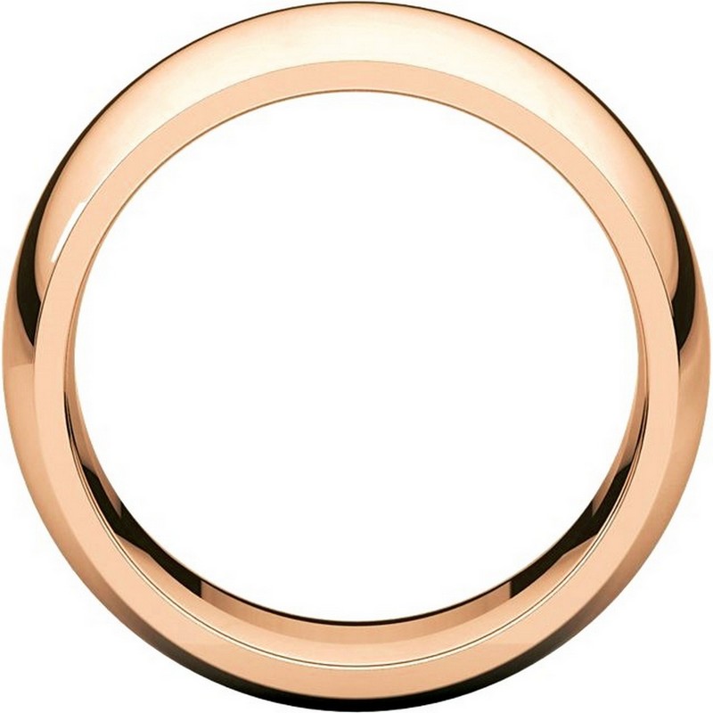 Item # S116872RE View 2 - 18K Rose Heavy Comfort Fit Plain Wedding Band